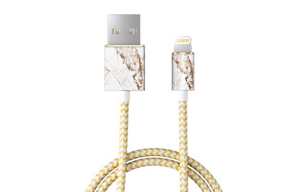 Fashion Cable, 1m Carrara Gold | iDeal Of Sweden