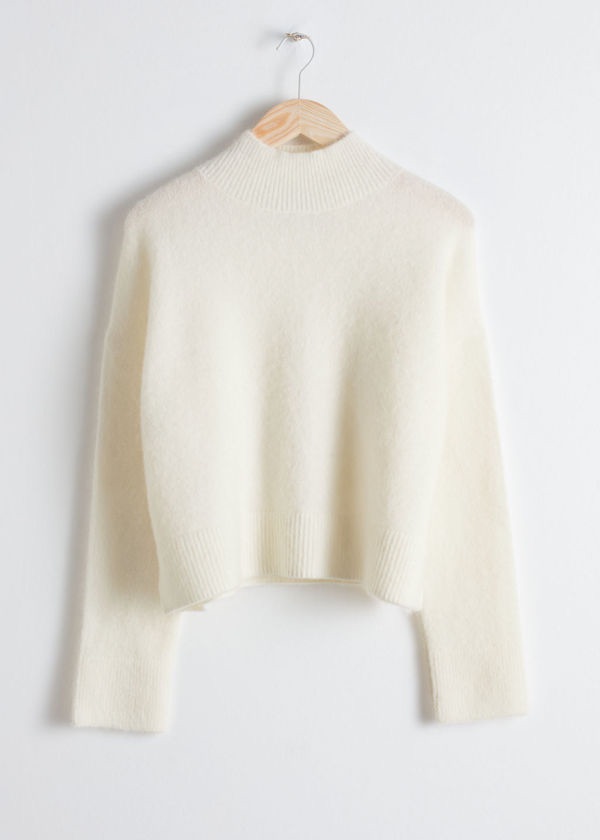 Wool Blend Cropped Turtleneck by: & Other Stories