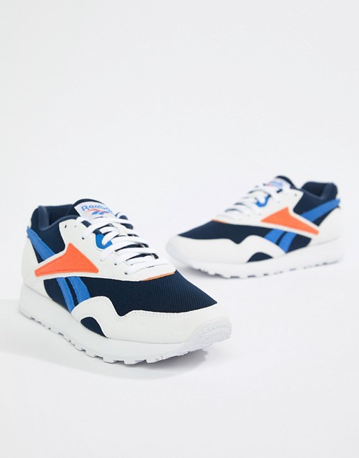Reebok – Rapide Mu – Sneaker in Marineblau und Orange