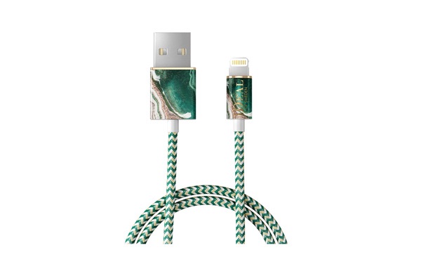 Fashion Cable, 2m Golden Jade Marble | iDeal Of Sweden