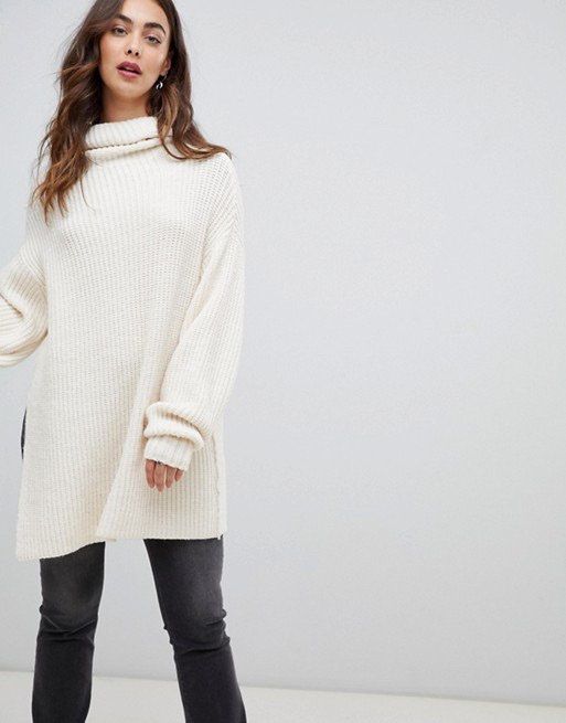 Free People – Elevan – Oversize-Pullover mit Rollkragen