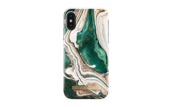 Hülle iPhone X Golden Jade Marble | iDeal Of Sweden