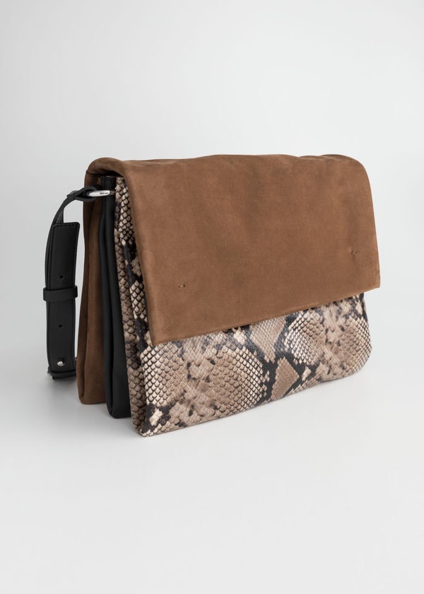 Large Leather Crossbody Bag by: & Other Stories