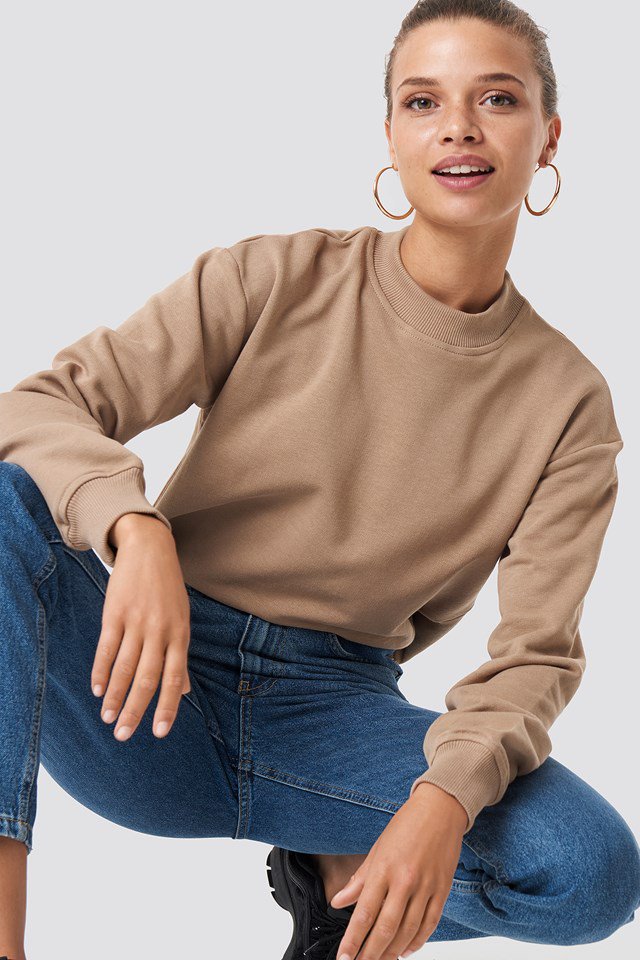 Basic Sweater Brown - NA-KD